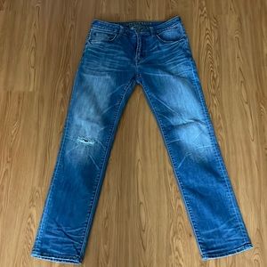American Eagle Distressed Jeans for Men 360 Extreme Flex Slim Straight